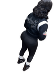 Heavyweight Letterman Jacket (Black)