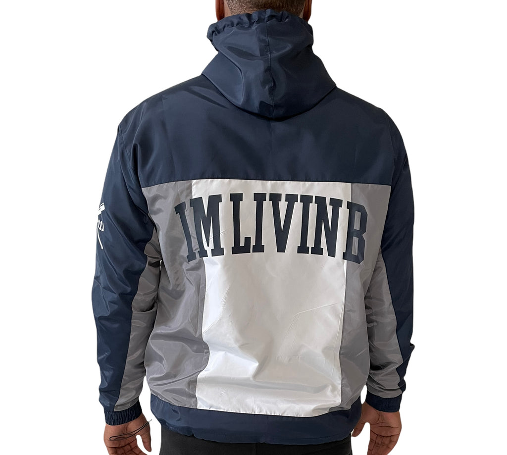Trailblazer Windbreaker Jacket (Navy/Grey)