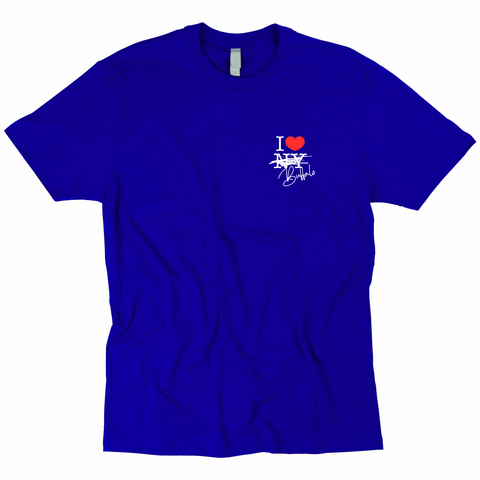 I Love Buffalo Left Chest Tee (Royal)