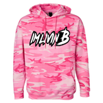 Camo Hoody 3D Ruff Logo Pink (Black Back White Logo)
