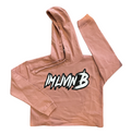 CROPPED 3D Ruff Logo Hood(Dusty Pink)*